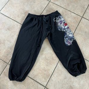 Funky Diva dance sweatpants Capri women’s M black